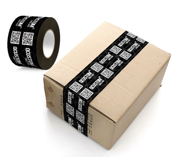 Social media handle on tape