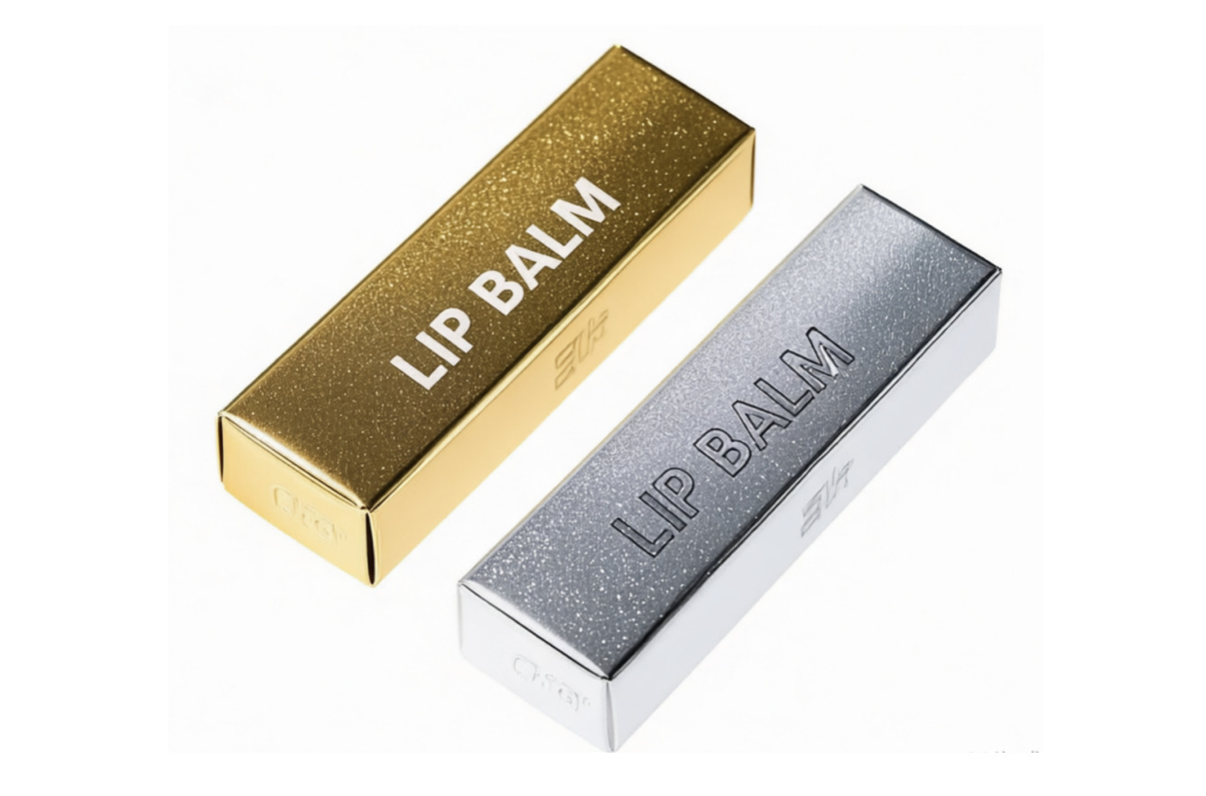 Cosmetics packaging with holographic elements