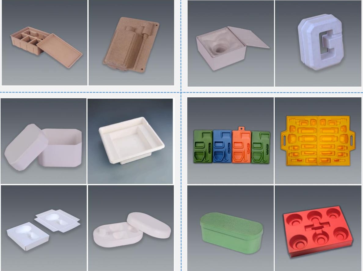 Premium molded pulp insert with elegant packaging