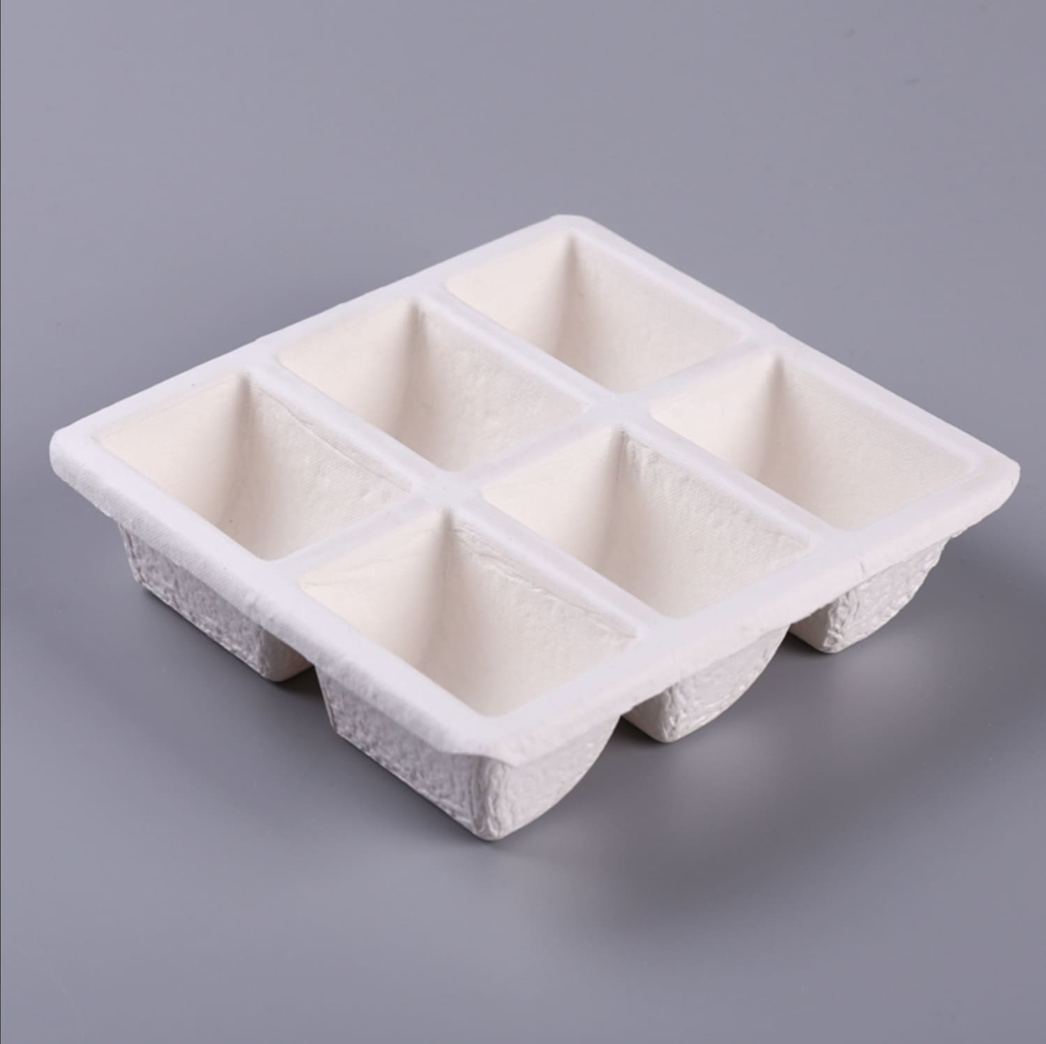 Dry press pulp insert with textured finish