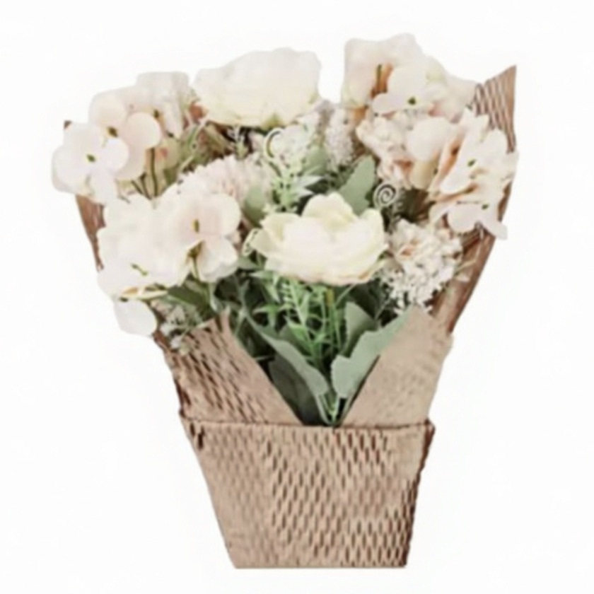 Electronic device wrapped in honeycomb paper