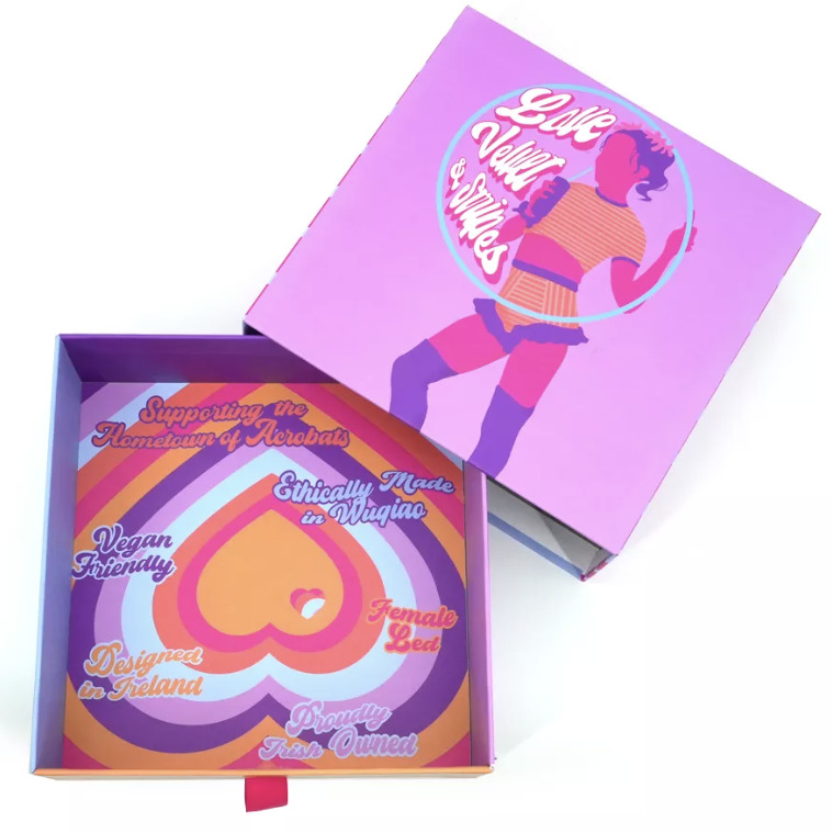 Luxury skincare set with coordinated rigid boxes