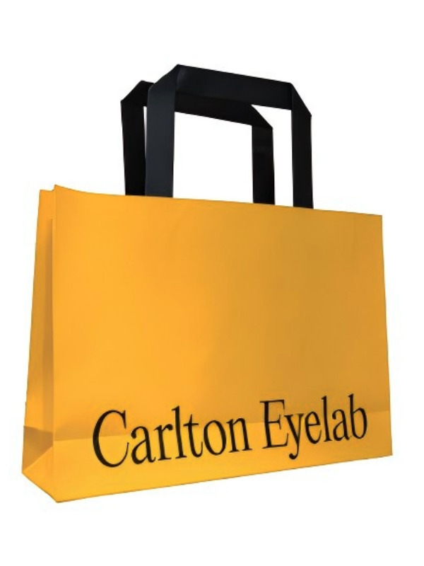 Fashion boutique bag with ribbon handles